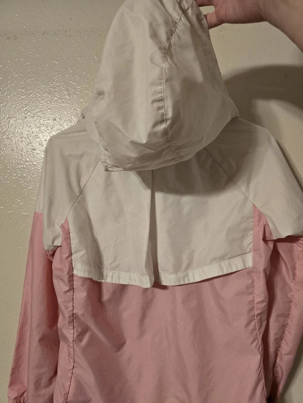 Nike Sportswear Windrunner Jacket Girls XL 16-18 (Fits Womens S/M) Pink White
